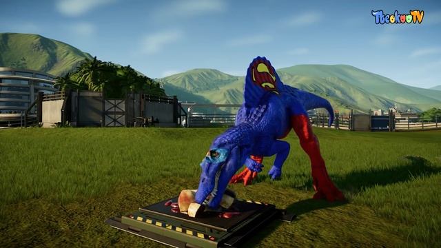 Jurassic World Evolution ? NEW SUPER HERO! Three Head Captain America,Granny,Xenoraptor Fight!!! смотреть онлайн