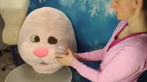 МК ростовая кукла Зайка часть 5 как и из чего глаза