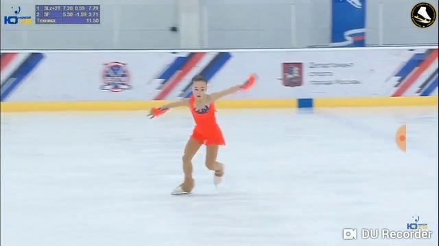 Софья ВАЖНОВА  ソフィア・ワズノワ  SP  на коньках на призы главы администрации г.о. Щербинка