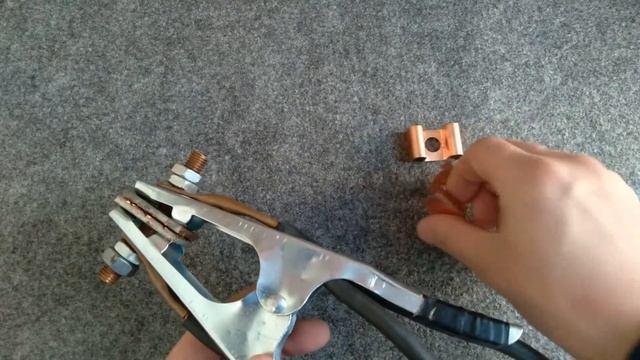 Сварочная клемма на массу//Terminal for welding inverter смотреть онлайн