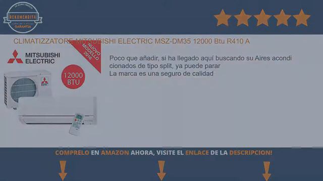 CLIMATIZZATORE MITSUBISHI ELECTRIC MSZ-DM35 12000 Btu R410 A смотреть онлайн