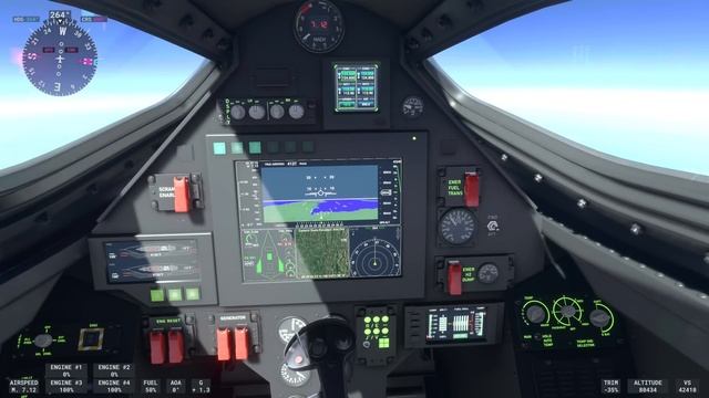 Microsoft Flight Simulator Top Gun extension Darkstar test 2 Mach 10!! смотреть онлайн
