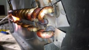 Пайка теплообменника.