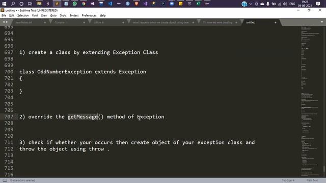 Java User Defined Exception смотреть онлайн