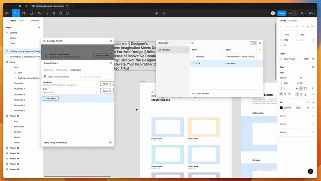 Figma Tutorial: Use Figma Variables as a re-useable text content library смотреть онлайн
