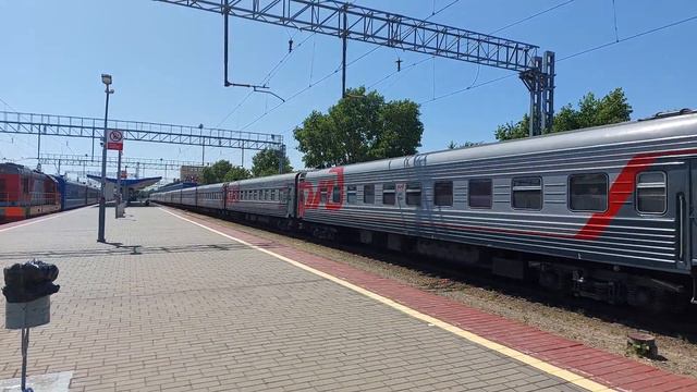 Отправление ЭП1М-552 и ЭП1М-719 с поездом №243/244 Анапа - Новокузнецк/Новосибирск! смотреть онлайн