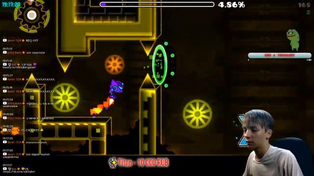 STREAM GEOMETRY DASH С НОВЫМ МОНИТОРОМ 165ГЦ | REQ OFF | BEATING INSANE-EXTREME DEMONS смотреть онлайн