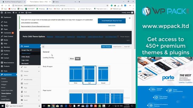 Porto WordPress Theme Customize смотреть онлайн