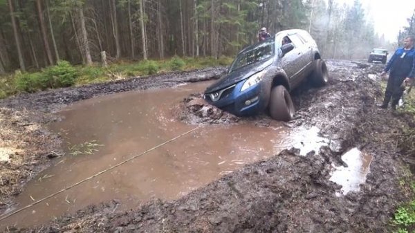 Хаммер на 37" и Ховер на 33" на бездорожье. Hummer offroad.