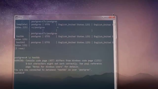 PostgresSQL Select Database смотреть онлайн
