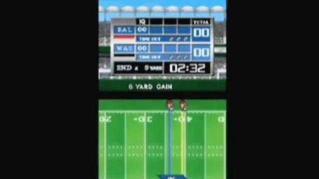 Tecmo Bowl: Kickoff (DS) - Baltimore vs Washington Gameplay смотреть онлайн