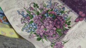 Постельные ткани и драп .Распаковка посылки с тканью.