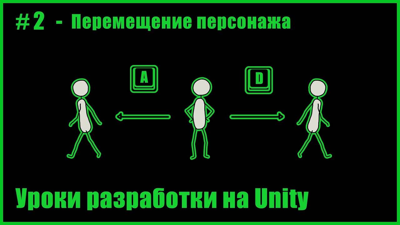 #2 - Как научить персонажа двигаться в Unity 2D смотреть онлайн