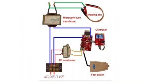 Самодельная точечная сварка для аккумуляторов на NY-D02 100A и трансформаторе с микроволновки