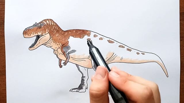 How to Draw and Coloring Correct T-Rex | Prehistoric Planet смотреть онлайн