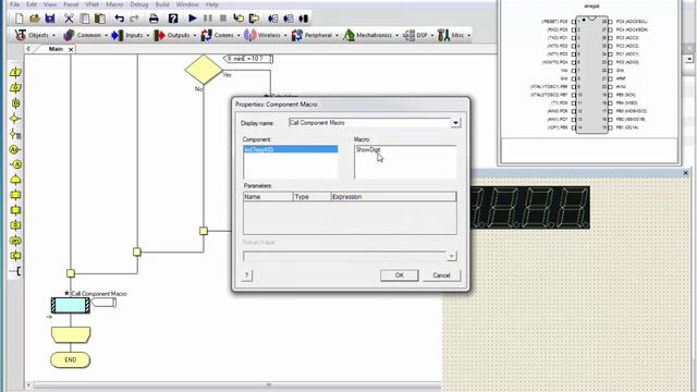 FLOWCODE УРОК 9 семисегментный дисплей смотреть онлайн