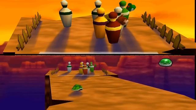 Mario Party 2 Mini Games - Bowl Over Stage 3 смотреть онлайн