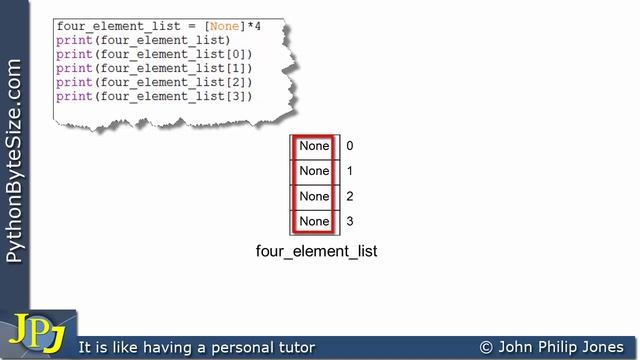 Creating and initialising a fixed size Python list смотреть онлайн