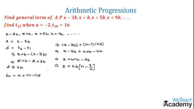 015-Arithmetic Progressions Example - 11 ⧸ Progressions ⧸ Maths Arithmetic смотреть онлайн
