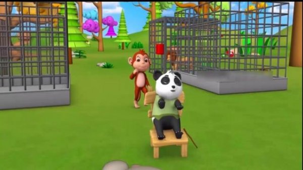 Animal fun game in animal park / forest