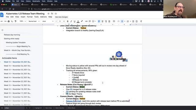 Kubernetes Release Team Meeting