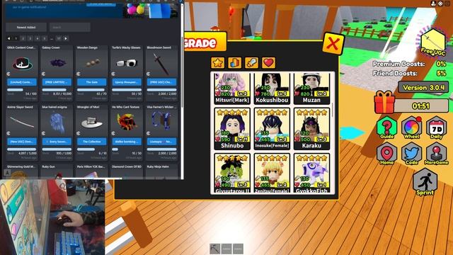 Demon Slayer War Tycoon Free Roblox Limited UGC how to obtain it смотреть онлайн