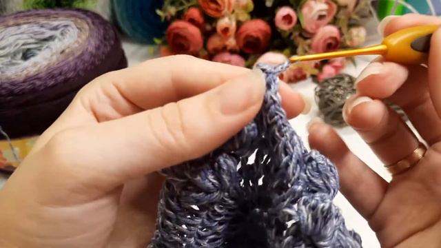 Бактус / Шаль крючком . Часть 2 . смотреть онлайн