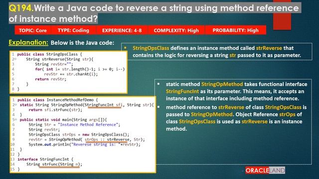 Top Core Java Interview Questions and Answers -PART 26 | Method Reference | Lambda Expression. смотреть онлайн