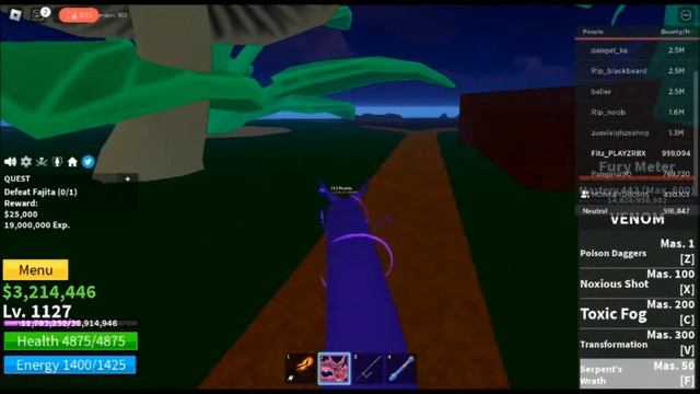 Fajita Boss Location In Blox Fruits In Roblox смотреть онлайн