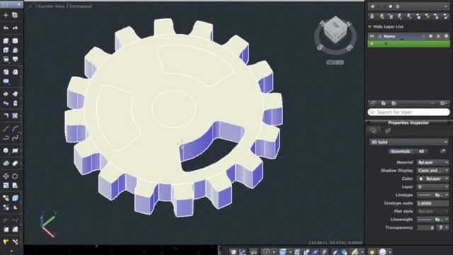 Como crear un engrane en AutoCad 2013 смотреть онлайн