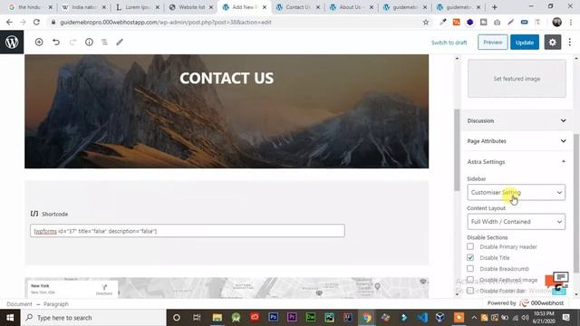 Create a Contact us page in Wordpress(explained in tamil) смотреть онлайн