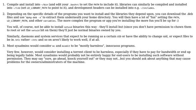 Unix & Linux: How to install program locally without sudo privileges? (5 Solutions!!) смотреть онлайн