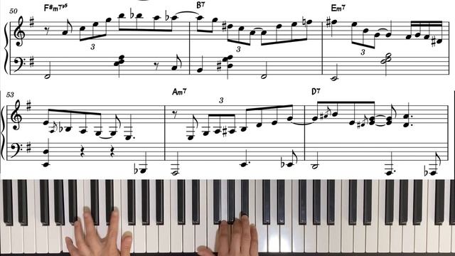 Autumn Leaves Bossa Nova Ver. solo piano|보사노바 피아노 혼자치기 어렵지 않아요|악보(Sheet music) смотреть онлайн