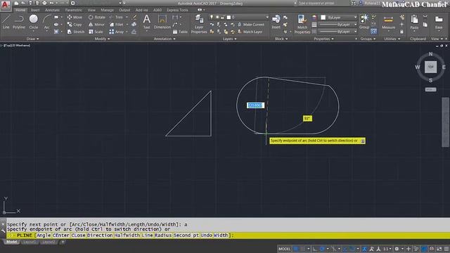 AutoCAD Polyline Command Tutorial For Beginner смотреть онлайн