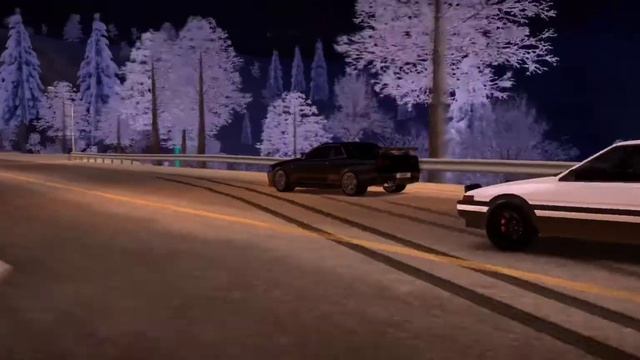 initial D in tuning club online Nissan R 32 vs Toyota ae86 смотреть онлайн