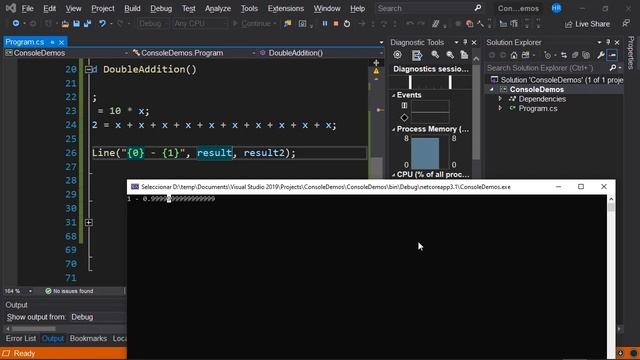 C#: Diferencia entre double vs float vs decimal смотреть онлайн