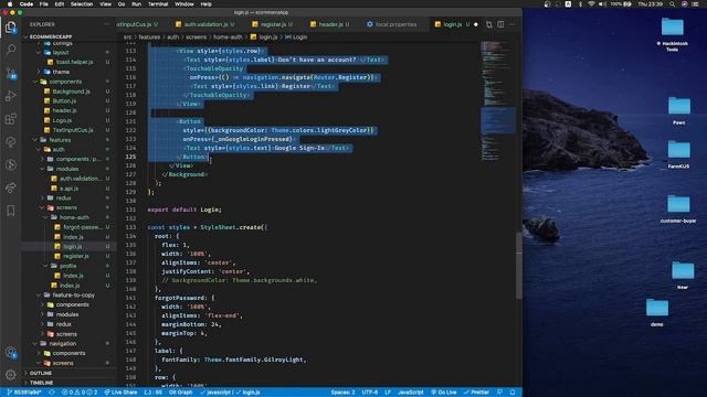 React native - ecommerce app - eps4: Layout-Auth P2: Text-Input смотреть онлайн