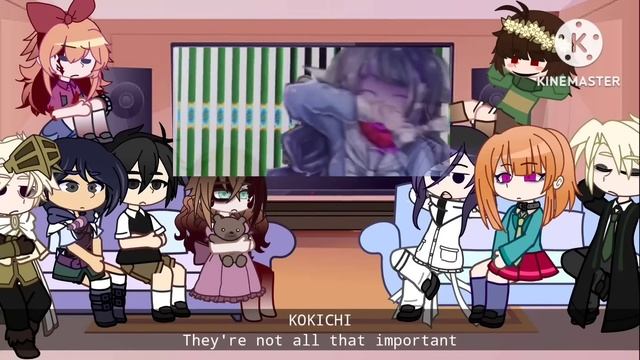 Fandoms React To Danganronpa Kokichi [FNAF Aftons, HP, Omori, TOH, Amphibia, YTTD, Creepypasta, UT смотреть онлайн