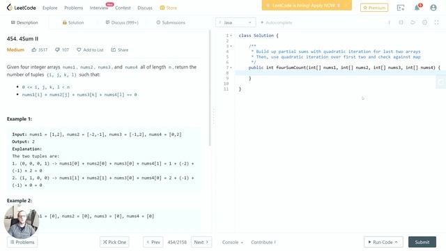 #454: 4Sum II - LeetCode Solutions смотреть онлайн