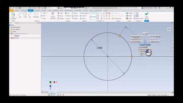 Inventor - How to Create a Radial Hole (Normal to a Curved Surface) смотреть онлайн
