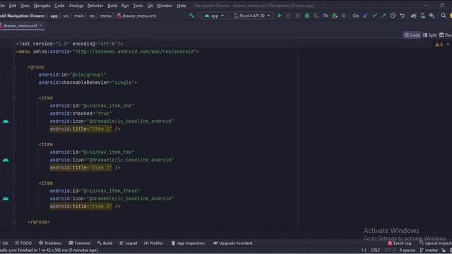ANDROID - NAVIGATION DRAWER TUTORIAL IN JAVA смотреть онлайн
