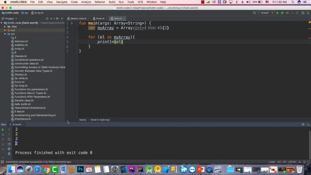 048 إنشاء أول مصفوفة ١ Kotlin - Create Arrays and Iterate Through смотреть онлайн