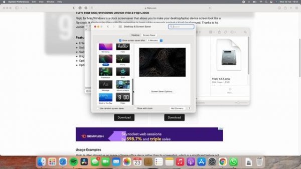 Flip Clock Screensaver for Macbook 2024 | clock screensaver for MacBook | Fliqlo Mac Screensaver