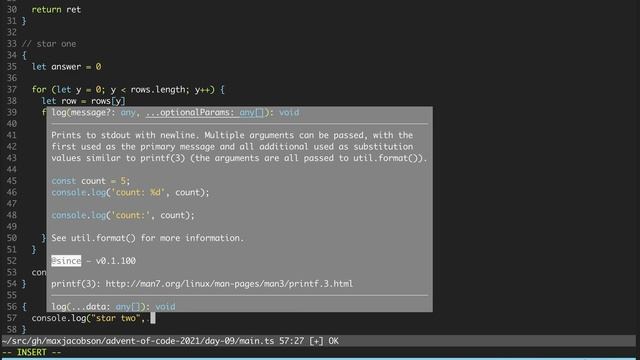 Advent of Code 2021 - Day 9 - TypeScript смотреть онлайн