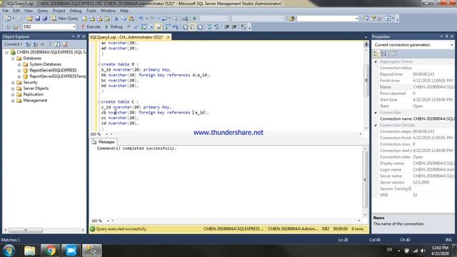 SQLServer Create Database diagram смотреть онлайн