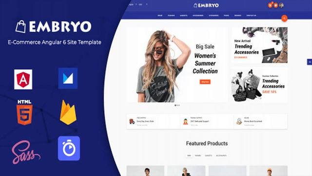 Embryo - Angular Material Design eCommerce Template | Themeforest Website Templates and Themes смотреть онлайн