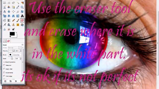 Rainbow Eye in Gimp 2.6 смотреть онлайн