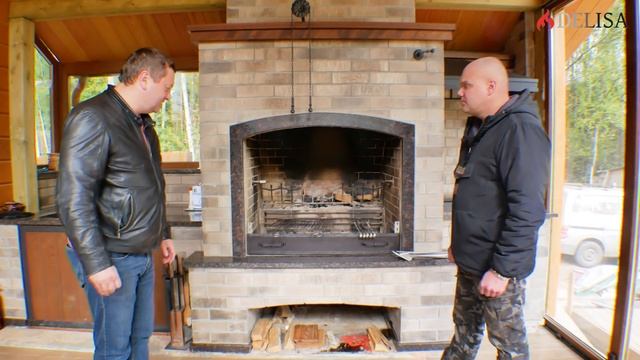 Барбекю комплекс с камином и казаном. Спустя 1 год. смотреть онлайн