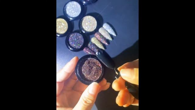 Crystal Diamond shiny glitter pulver nail art смотреть онлайн