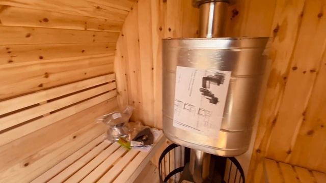 Баня-бочка из кедра (диаметр 2.2м, длина 2.0м) смотреть онлайн